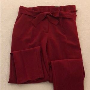 One by Chapter one Tie Waist Paper Bag Dress Pants